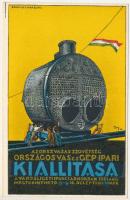 1921 Budapest, Az Országos Vasas Szövetség Országos Vas és Gépipari Kiállítása, reklám; Bruchsteiner...