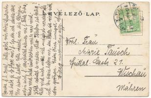 1913 Az Est napilap reklámja / Hungarian newspaper advertisement art postcard (EK)