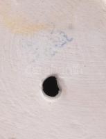 Bodrogkeresztúri madár, kézzel festett kerámia, jelzéssel, hibátlan, h: 15 cm