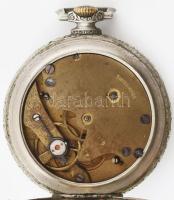 Langendorf zsebóra, fém tokkal, régi plexivel, nem működik, számlap jó 45 mm