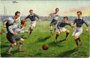 Football match, T.S.N. Serie 1683. s: Arthur Thiele (EK)