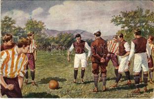 1921 Football players, football match. B.K.W.I. 459-5. s: E. O. Braunthal, E. Ranzenhofer (EB)