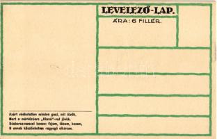 Labdarúgó, focista "Diana" sósborszesz reklámmal a hátoldalon / Hungarian art postcard, fo...