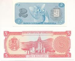 Venezuela 1989. 2B + 5B T:UNC
Venezuela 1989. 2 Bolivares + 5 Bolivares C:UNC