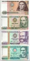 Peru 1974. 10S + 1985. 5000S + 1987. 10S + 50S + 500S + 1988. 1000S + 5000S + 10.000S T:UNC,AU
Peru...