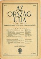 Az Ország Útja 1938 májusi szám, Szerk.: Barankovics István, Dessewffy Gyula. Papírborítóban.