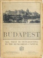 Budapest angol nyelvű útikalauz, sérült kiadói papírkötés.