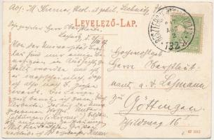 1907 Kolozsvár, Cluj; Ferenc József egyetem és templom. Lepage Lajos kiadása / university and church...