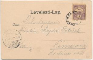 1901 Boksánbánya, Németbogsán, Deutsch-Bogsan, Bocsa; templom. Rosner Adolf kiadása / church (fl)