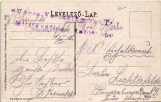 1918 Trencsénteplic, Trencianske Teplice; nyaralók völgye. Wertheim Zsigmond kiadása / Villental / v...