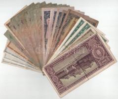 Vegyse 27db-os pengő és adópengő bankjegy tétel T:F,VG