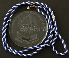 Ausztria 2022. "Briefmarken-Wettbewerbausstellung - 'phila' Toscana" üveg emléké...