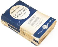 Bertrand Russel: Egy évszázad élettörténete 1814-1914. I.-II. kötet. Új világkönyvtár sorozat. Bp., é. n., Révai. Kiadói sérült papírkötés, széteső állapotban.