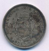 1935. 2P Ag "Pázmány" T:AU patina, kis ph
Adamo P7.1