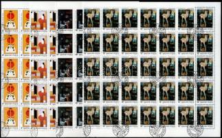 1989 Festmények (XXI.) hajtott teljes ívsor (7.500)