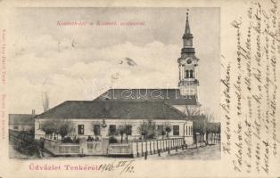 Tenke Kossuth square with Kossuth statue