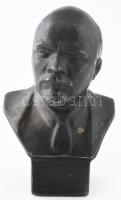 Lenin büszt. Fém öntvény, jelzett, kopással, m: 14 cm