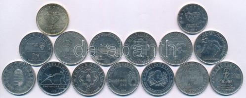 2004-2021. 50Ft Cu-Ni (13xklf) forgalmi emlékpénz + 2020. 10Ft Cu-Ni "Tisztelet a hősöknek"...