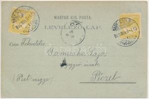 1900 Nagyszombat, Tyrnau, Trnava; Sessler-féle malátagyár, sörgyár, Fő tér. Adolf Horovitz kiadása /...