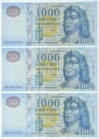 2010. 1000Ft (9x) sorszámkövetők "DE 8897846 - DE 8897854" T:UNC,AU