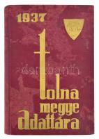 Tolna vármegye adattára. 1937. Szerk.: Zsadányi Oszkár. A történeti részt írta: papi Kozma Béla. Benne: Tolna vármegye és Szekszárd megyei város címtára. (Alsódunántúli címtár.) Pécs, 1937, Haladás-ny., 266+2+81+3 p. Kiadói aranyozott egészvászon-kötés, kopott, foltos borítóval, de belül jó állapotban.