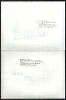 cca 1980 Claudia Cardinale olasz filmszínésznő a Szovjetunióban, 2 db vintage hírügynökségi fotó fel...