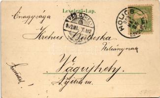 1903 Holics, Holic; Posvátná / patak. Malovany Josef kiadása / creek (EK)