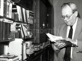 cca 1987 Pólya Zoltán budapesti fotóriporter felvételei Marjai Józsefről (1923-2014), aki aktív korá...