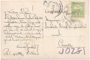 1913 Bán, Trencsénbán, Bánovce nad Bebravou; látkép / general view (EK)