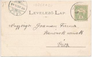 1907 Vedrőd, Voderady; Gróf Zichy kastély, belső. Fénynyomat Divald műintézetéből / castle, interior...