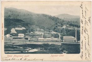 1903 Nyustya-Likér, Hnústa-Likier; Felső magnezitgyár. Bárdos felvétele / magnesite factory (EM)