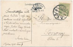 1906 Nyitra, Nitra; Zobor millenniumi oszlop, emlékmű. Fürst Sz. kiadása / Hungarian millennium monu...