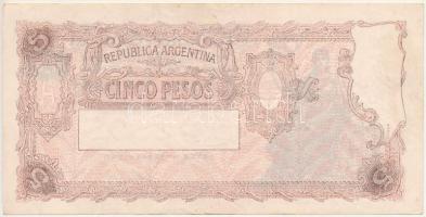 Argentína DN (1955) 5P "93 697 877G" T:F
Argentina ND (1955) 5 Pesos "93 697 877G&qu...