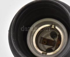 Retro iparművészeti falilámpa pár, állítható, porcelán égőfoglalattal, cca 14x15 cm