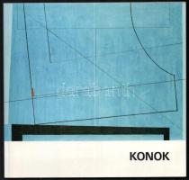 Konok. Peintures 1974-1978. Számozott (731./1000), a 'Nemzet Művésze' címmel kitüntetett, Konok Tamás (1930-2020), Kossuth-díjas magyar festő-, grafikus és szobrászművész által ALÁÍRT példány. Zürich, 1978, Galerie Schlégl, 4 p.+40 (nagyrészt fekete-fehér, kisebb részben színes illusztrációk, közte Konok Tamás fotójával) t. + 4 p. Francia, angol és német nyelven. Hans Paalman és István Schlégl előszavával. A művész, Konok Tamás reprodukcióival illusztrált. Kiadói papírkötés.