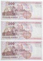 2013. 500Ft (18x) egyugrásos sorszámkövetők "EB 4393470 - EB 4393488" az "EB 4393473&...