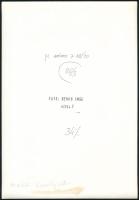 cca 1986 Benkő Imre fotóriporter, fotóművész pecséttel jelzett, vintage fotója Makk Károly filmrende...