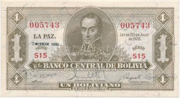 Bolívia 1928. 1B "S15 005743" T:AU Bolivia 1928. 1 Boliviano "S15 005743" C:AU  Krause 128