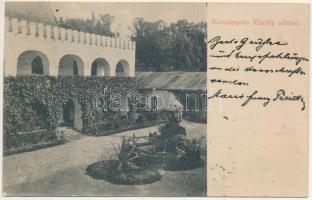 Karasznyán, Krasnany (Zsolna, Zilina); vár, kastély udvara / castle, courtyard (EK)