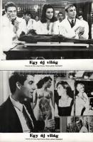 cca 1966 ,,Egy új világ" című olasz - francia film jelenetei és szereplői, 16 db vintage produk...