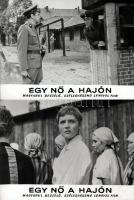 cca 1963 ,,Egy nő a hajón" című lengyel film jelenetei és szereplői, 16 db vintage produkciós filmfotó (vitrinfotó, lobbyfotó) ezüst zselatinos fotópapíron, a használatból eredő (esetleges) kisebb hibákkal, 18x24 cm
