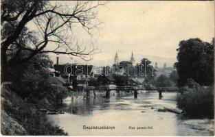 1908 Besztercebánya, Banská Bystrica; Alsó garami híd. Machold F. kiadása / Hron river bridge (EK)