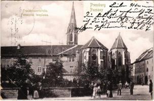 1900 Pozsony, Pressburg, Bratislava; Franziskanerkirche / Ferenciek temploma / Franciscan church (EB)