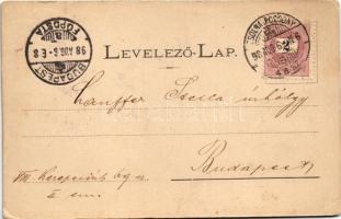 1898 (Vorläufer) Pöstyén, Piestany; Parkeingang, Curhotel, Die Bäder, Herrngasse, Mutter Gottes im P...