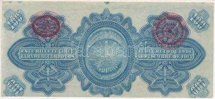 Mexikó / Gobiernói Ideiglenes Kormány / Mexikóváros 1914. 100P "F 592741", látványosan elc...