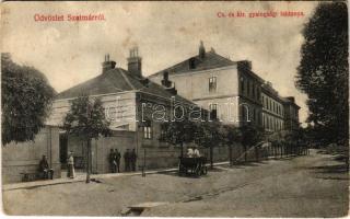 Szatmárnémeti, Szatmár, Satu Mare; Cs. és kir. gyalogsági laktanya / K.u.K. military barracks (fa)