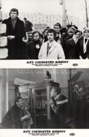 cca 1969 ,,Két csengetés között" című szovjet film jelenetei és szereplői, 17 db vintage produk...