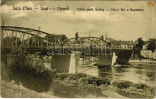 Szatmárnémeti, Szatmár, Satu Mare; Podul peste Somes / Közúti híd a Szamoson / Somes river bridge (EK)