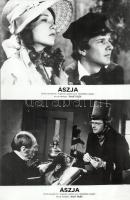 cca 1977 ,,Ászja című szovjet film jelenetei és szereplői, 15 db vintage produkciós filmfotó (vitrinfotó, lobbyfotó) ezüst zselatinos fotópapíron, a használatból eredő (esetleges) kisebb hibákkal, 18x24 cm