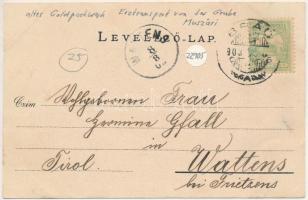 1903 Brád, Rákova aranyzúzda. Deutsch Ármin felvétele. Joan Cutean kiadása / gold mine. Art Nouveau,...